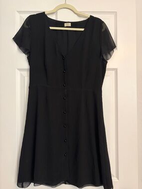 Wilfred Black Jacket with Black-and-White Tweed Trim